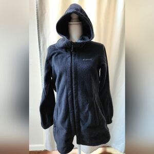 Columbia Black Woman Size M Zipper Hoodie Sweater Jacket
